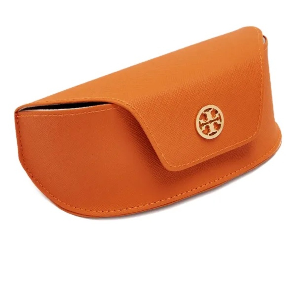 Tory Burch Orange Leather Sunglasses Case